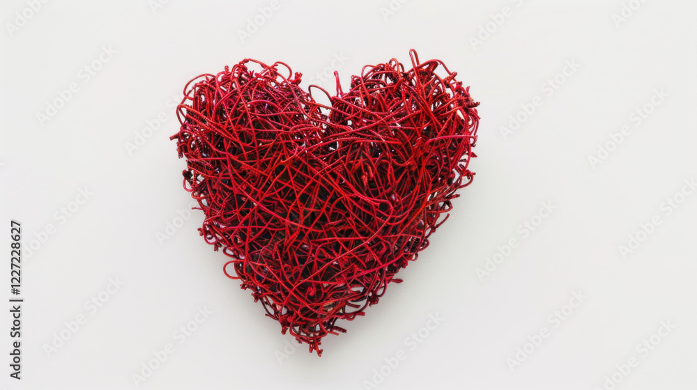 red heart on a white background red heart on a white background