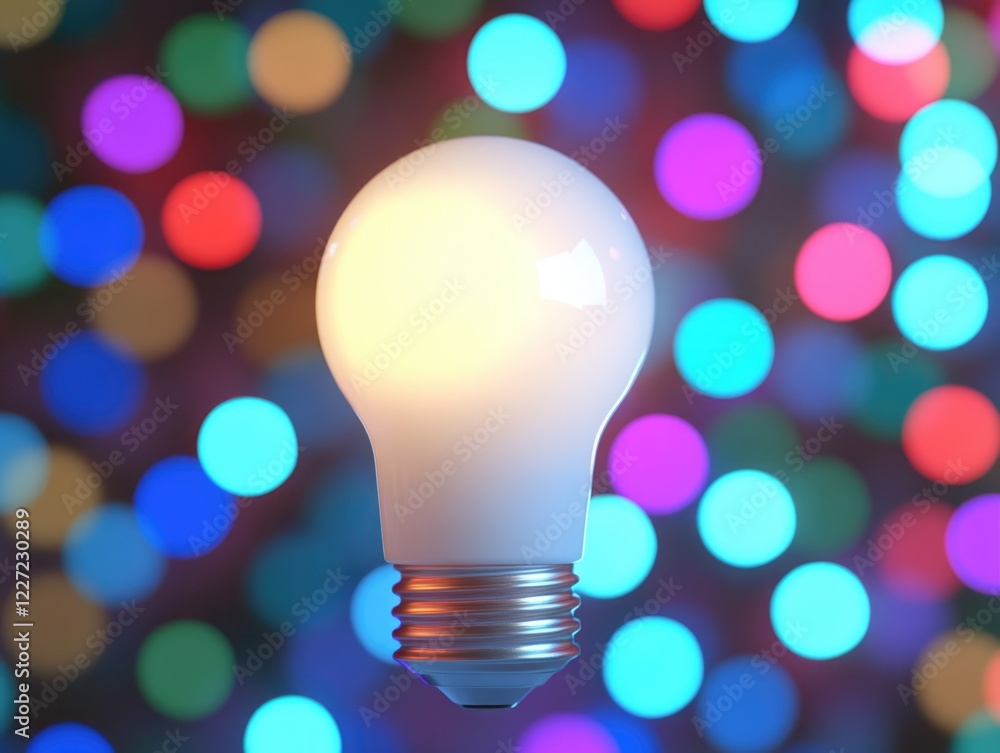 Light Bulb on Table Light Bulb on Table
