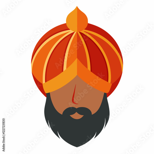 Vector illustration of turban