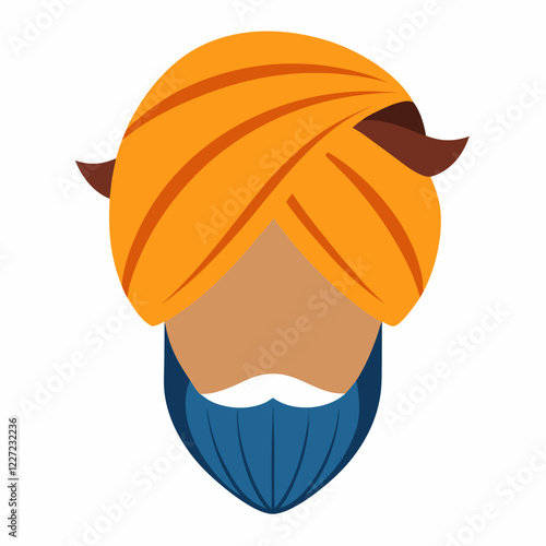 Vector illustration of turban