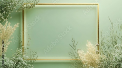 St patrick's day celebration frame nature background lucky green decor spring vibes cheerful presentation photo