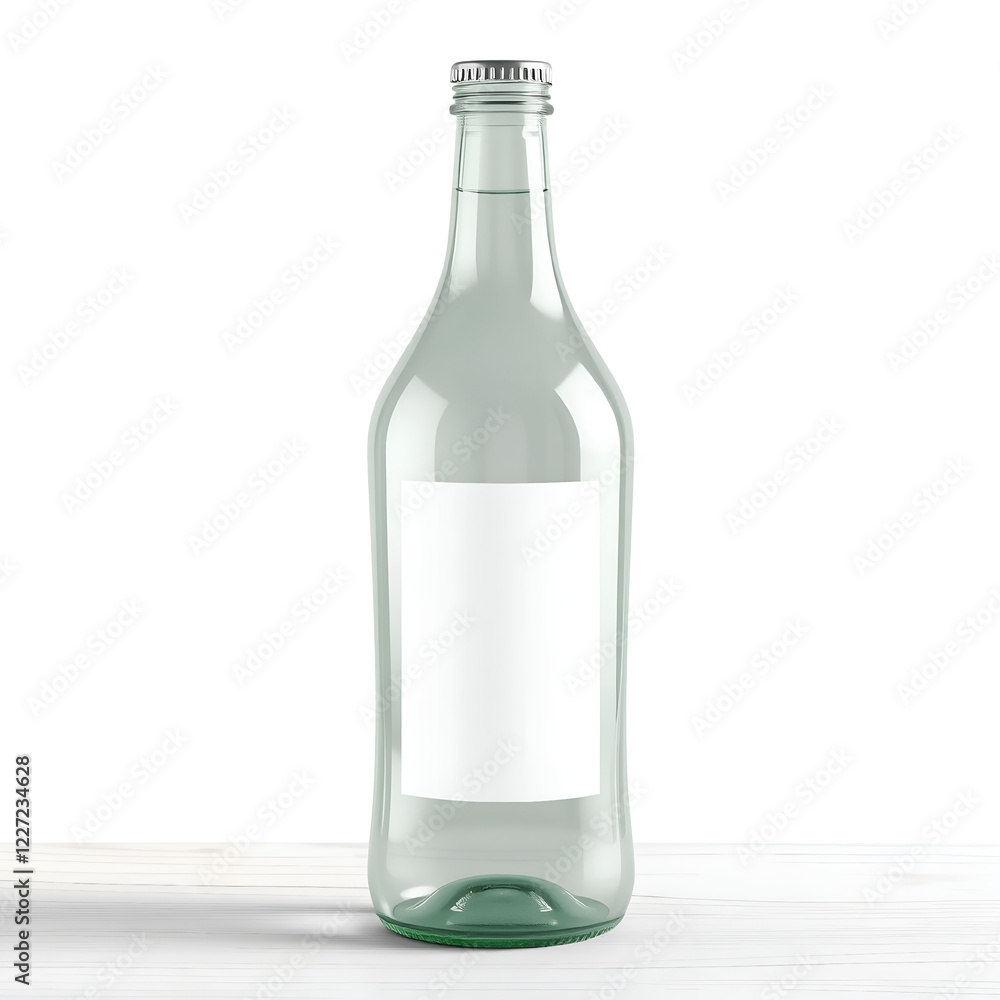 empty bottle isolated on white background empty bottle isolated on white background