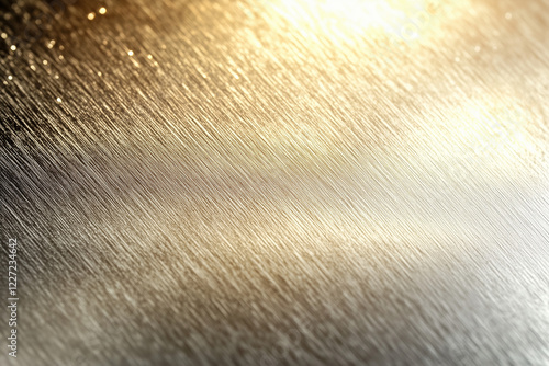 Brushed Gold Metallic Texture With Reflective Light Effects photo