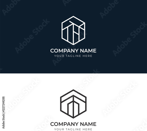 Real estate logo design, city building logo, home logo vector template