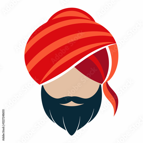 Vector illustration of turban