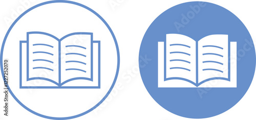 Book icons set. open book icon pictogram set illustration. e-book icon
