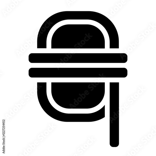 Rope Noose Knot Glyph Icon