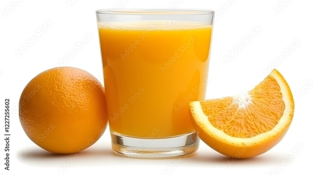 Refreshing Glass of Orange Juice with Juicy Oranges Slices Healthy Vitamin C Drink Freshly Squeezed Orange Juice Perfect for Breakfast Tropical Summer Refreshing Glass of Orange Juice with Juicy Oranges Slices Healthy Vitamin C Drink Freshly Squeezed Orange Juice Perfect for Breakfast Tropical Summer