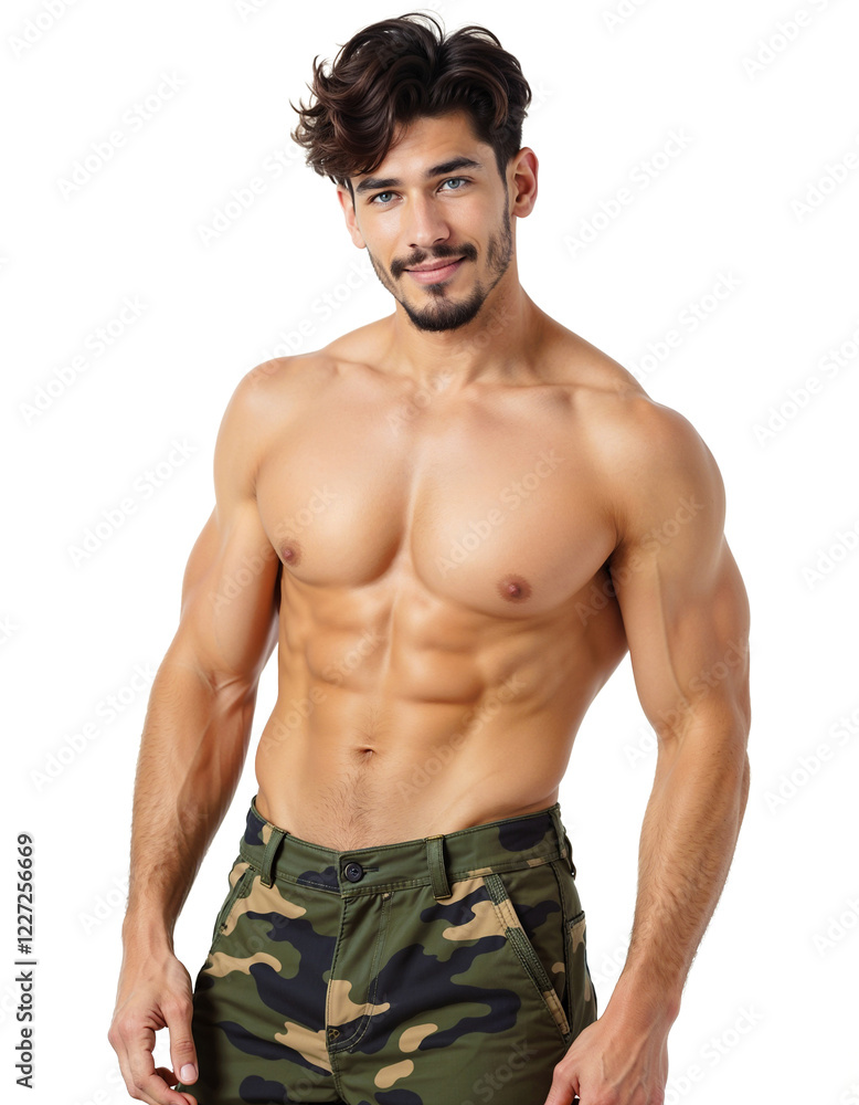 Portrait of a young handsome guy. Generative AI Portrait of a young handsome guy. Generative AI