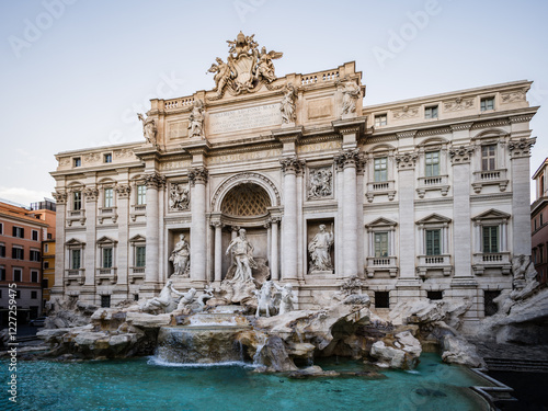 Famous Trevi fountain, Rome, Italy photo