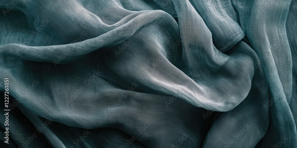 Close-up of blue fabric Close-up of blue fabric