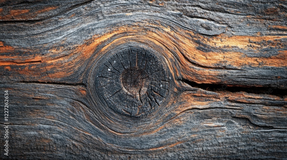 Fototapeta premium Wood with Hole Close Up