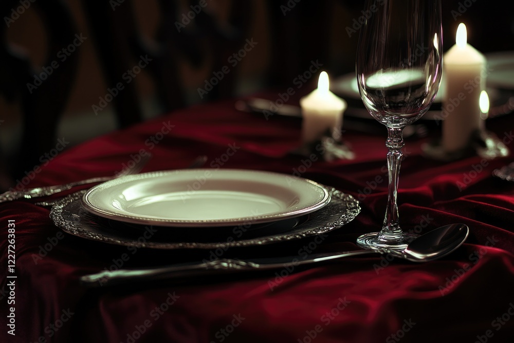 Obraz premium Wine Setting Dinner Party