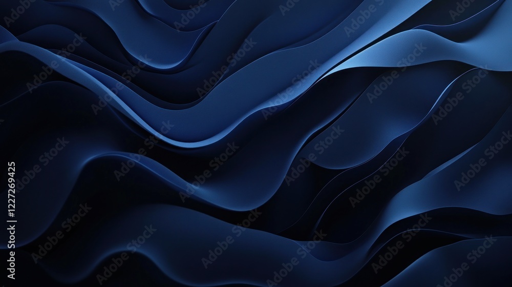 Fototapeta premium Abstract Blue Waves