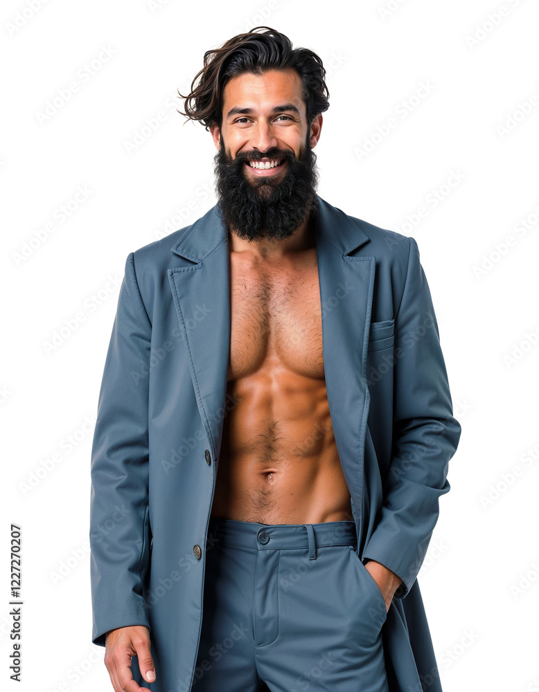 Portrait of a young handsome guy. Generative AI Portrait of a young handsome guy. Generative AI