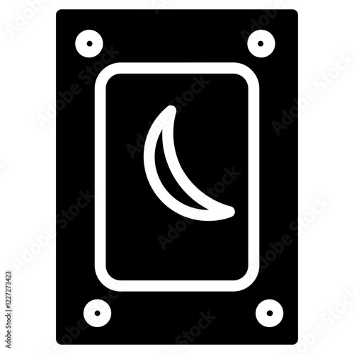 Tarot Card Esoteric Glyph Icon