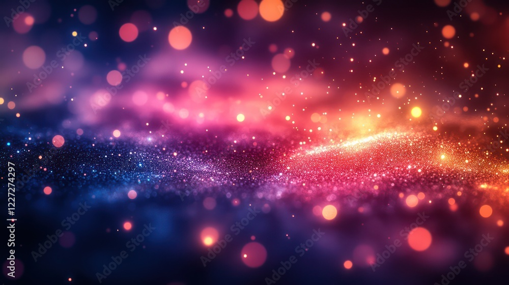 Cosmic Sparkle: A Vibrant Galaxy of Glittering Lights Cosmic Sparkle: A Vibrant Galaxy of Glittering Lights