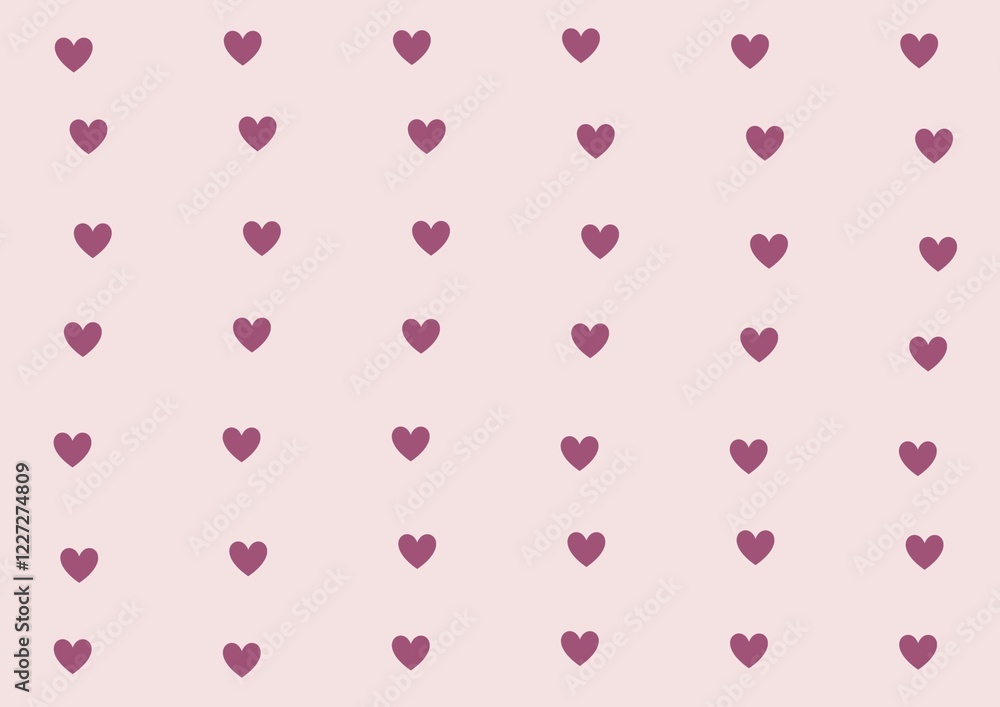 Seamless 1Heart Pattern Background Seamless 1Heart Pattern Background