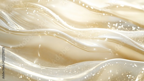 Beautiful beige shiny texture. Selective focus.