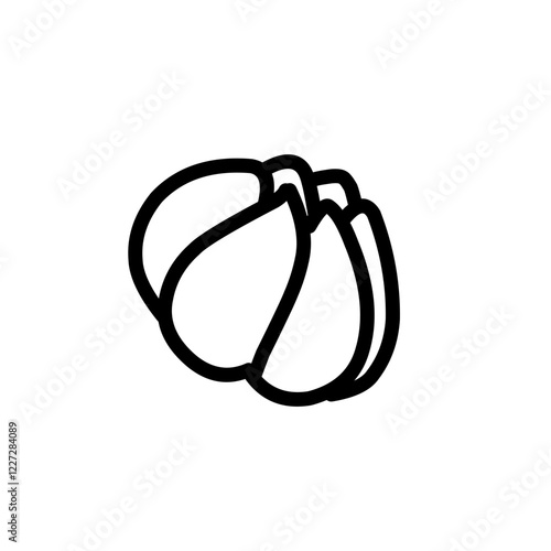 Line icon of onion