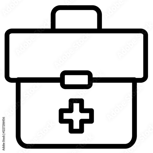 medicine kit icon in vector illustration