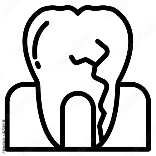 caries icon in vector illustration