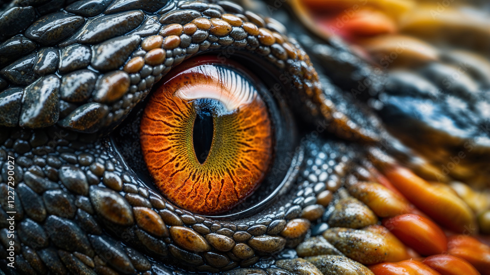 Fototapeta premium close up of a lizard