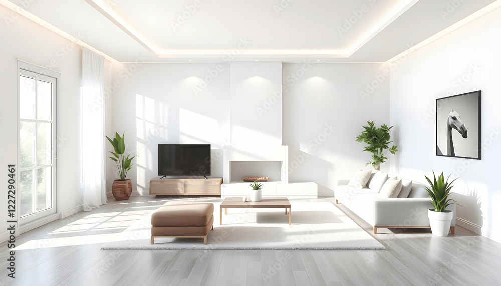 3d render of house living room , with white tonespng 3d render of house living room , with white tonespng