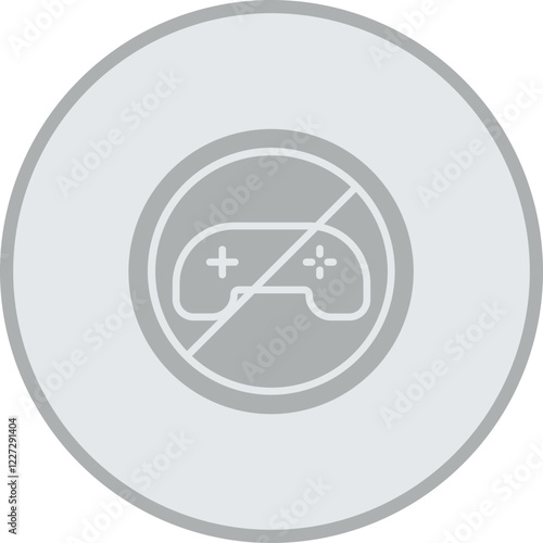 Free Download No Video Game Vector Icon Design - GFXLoad
