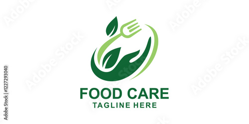 logo design food care,health,hand,nature,symbol,icon,idea,creative.