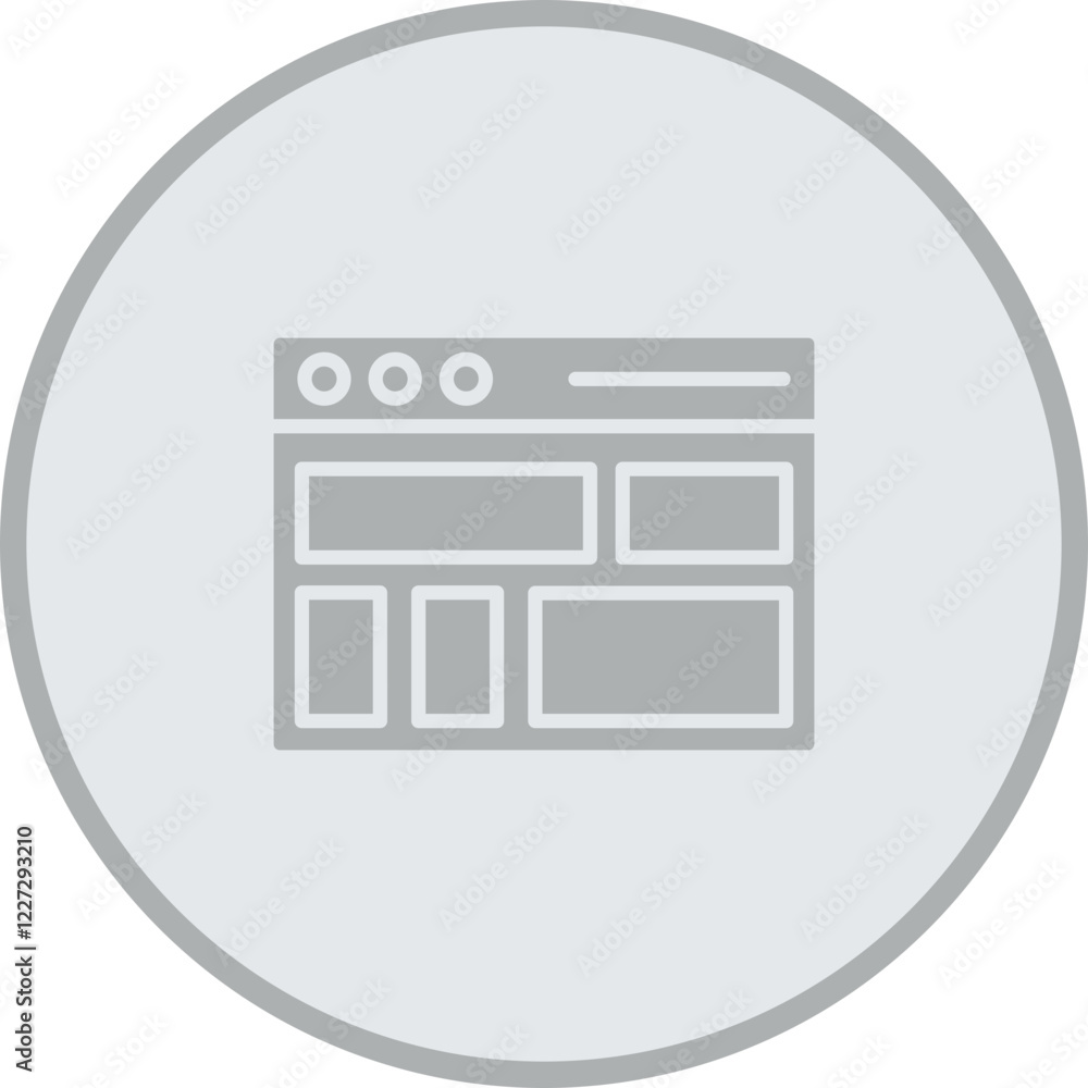 Layout Vector Icon Design Layout Vector Icon Design