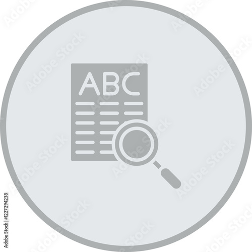 Spell Check Vector Icon Design