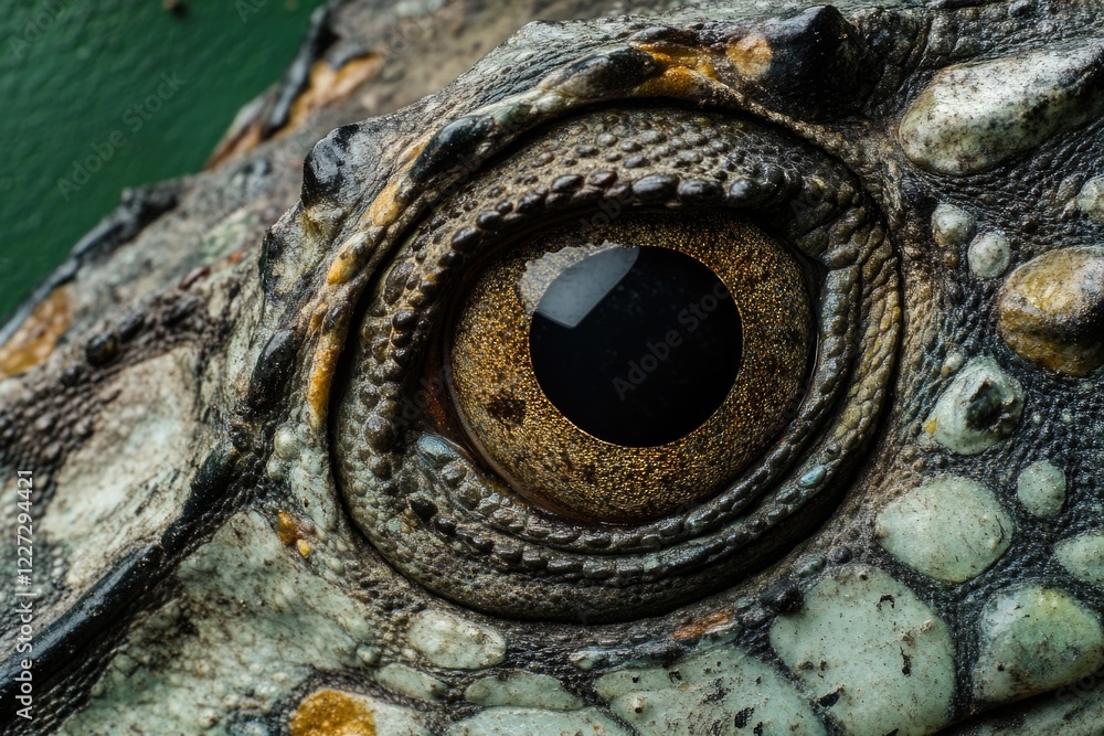 Naklejka premium Lizard Eye Close Up