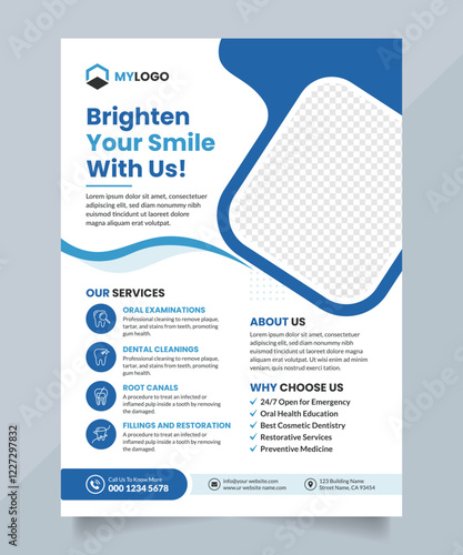 Dental and Medical Related Flyer Design Template