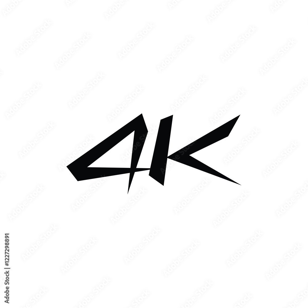 QK monogram logo design letter text name symbol monochrome logotype alphabet character simple logo QK monogram logo design letter text name symbol monochrome logotype alphabet character simple logo