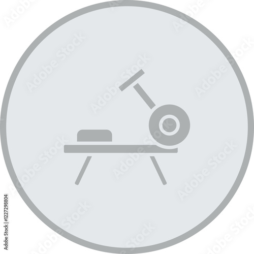 Rowing Machine Vector Icon Design