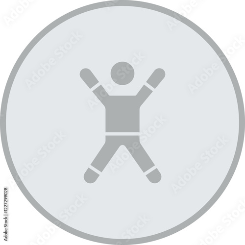 Aerobics Vector Icon Design