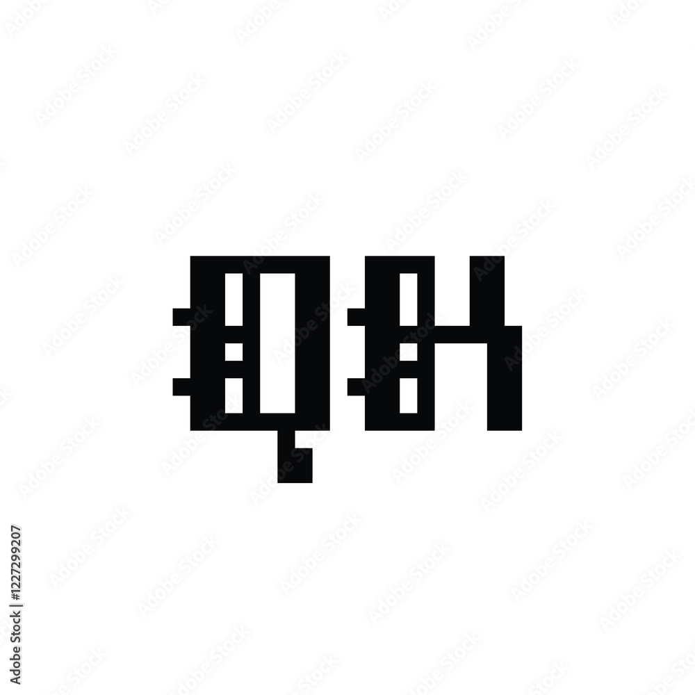 QK monogram logo design letter text name symbol monochrome logotype alphabet character simple logo QK monogram logo design letter text name symbol monochrome logotype alphabet character simple logo