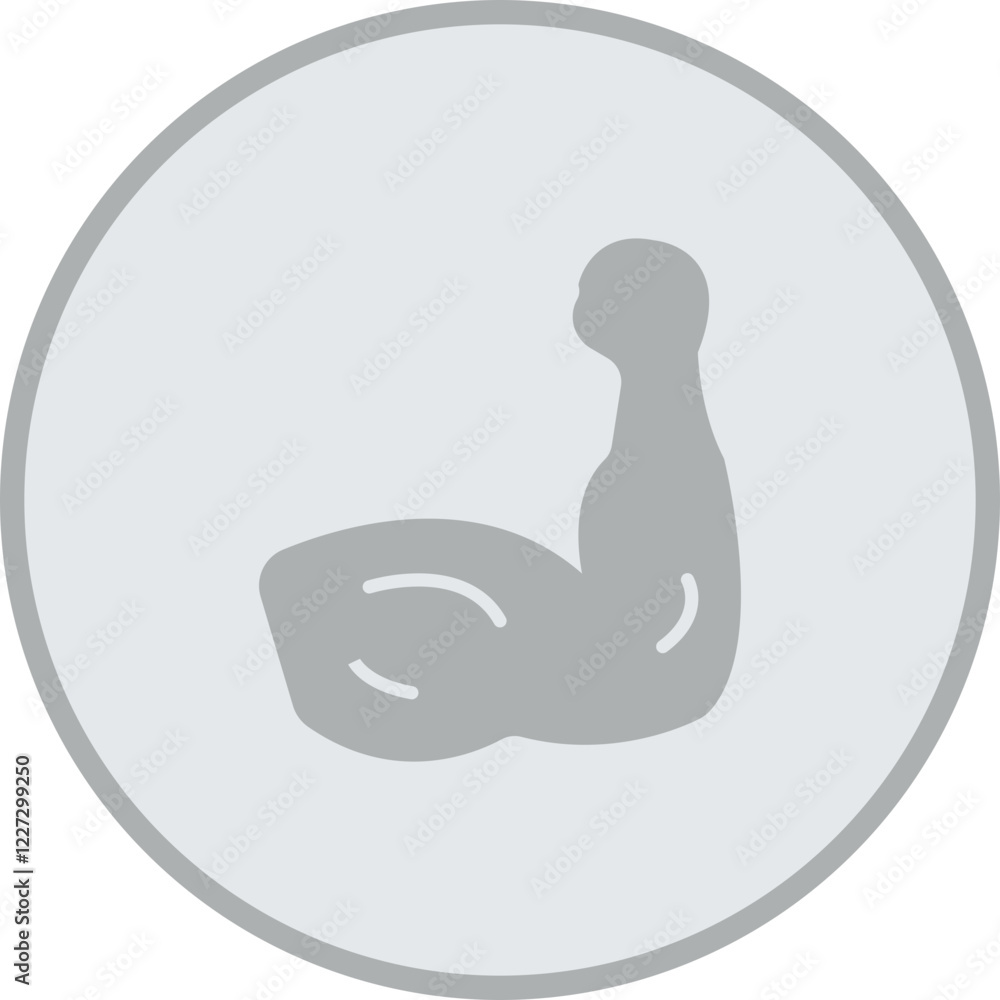 Fototapeta premium Tricep Vector Icon Design