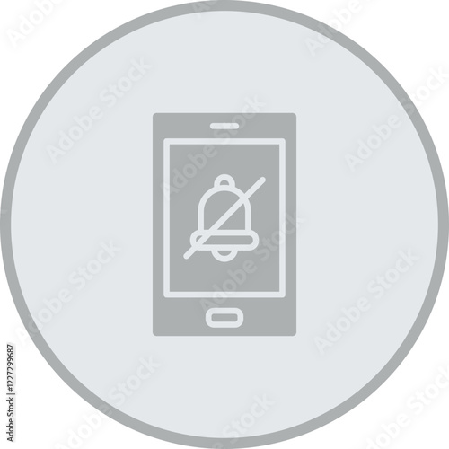 Silent Alarm Vector Icon Design