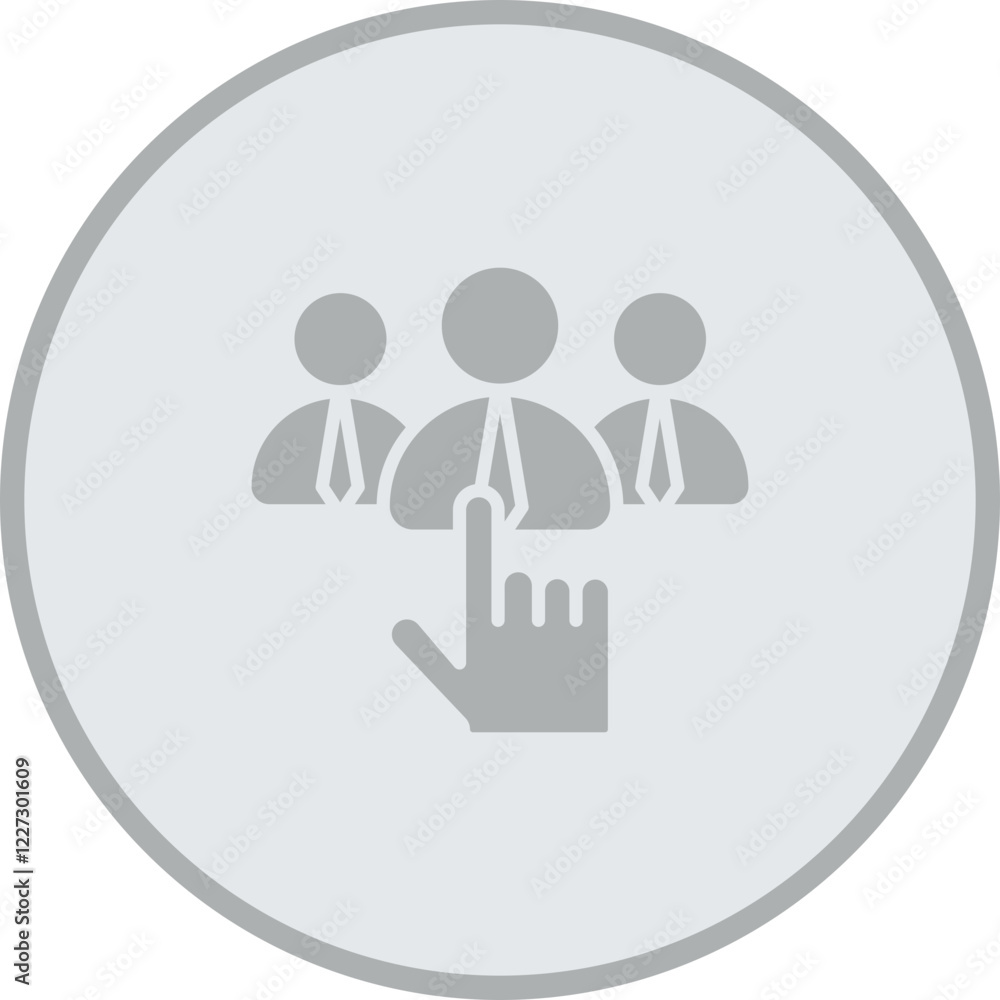 Candidate Selection Vector Icon Design Candidate Selection Vector Icon Design
