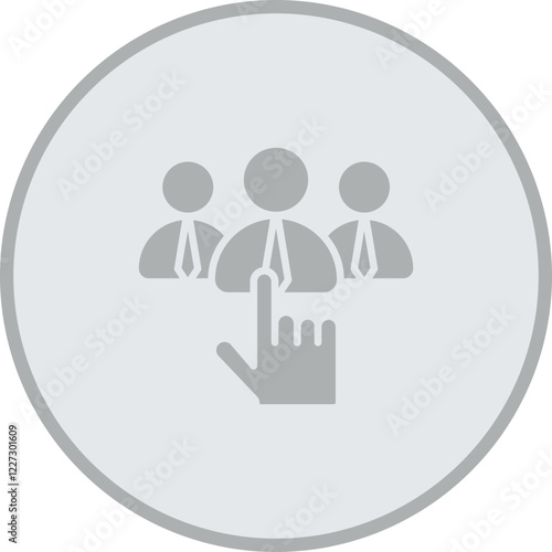 Candidate Selection Vector Icon Design
