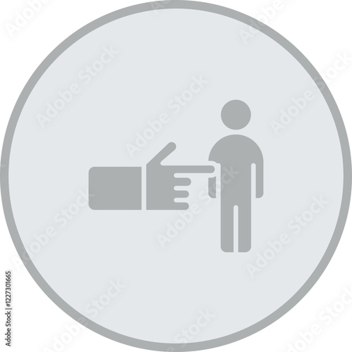 Passive Candidate Vector Icon Design