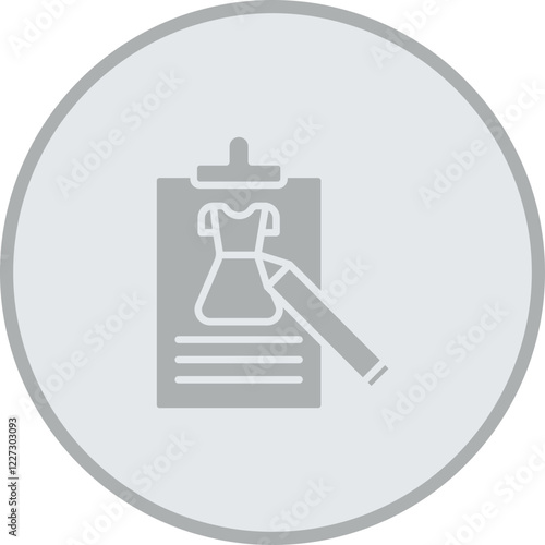 Fashion Sketch Vector Icon Design