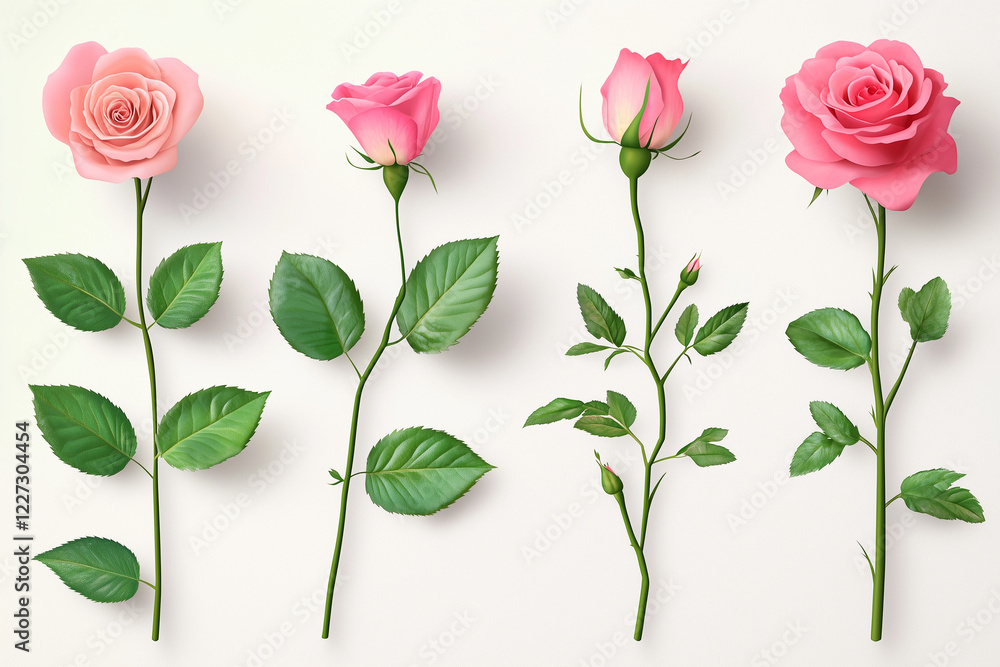 Fototapeta premium Flower pink rose