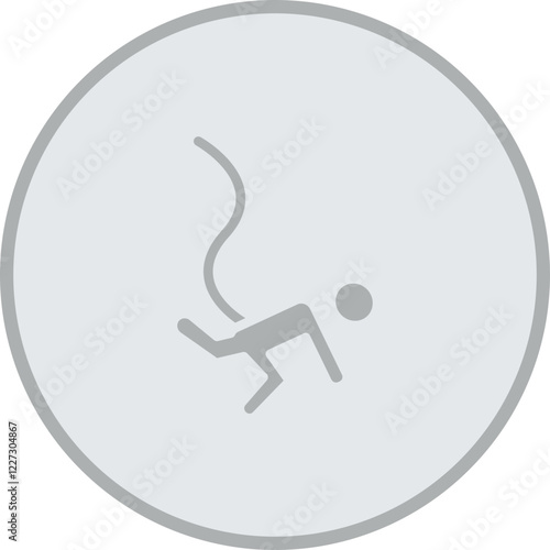 Bungee Jumping Vector Icon Design