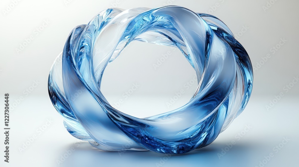 Abstract Blue Water Swirl: A Serene Circular Design Abstract Blue Water Swirl: A Serene Circular Design