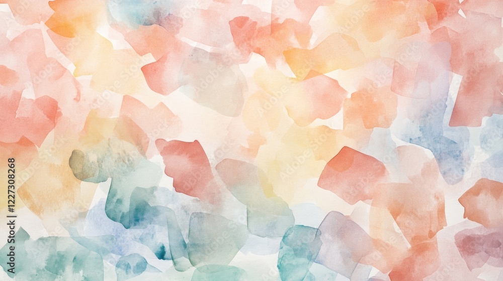 Fototapeta premium Abstract Watercolor Pastel Color Wash Background