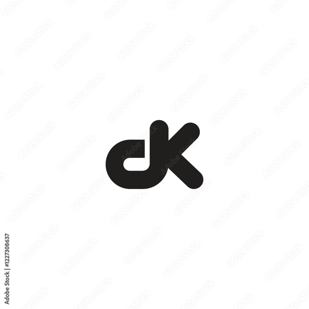 DK logo. vector illustration of the letter dK for icon, symbol or logo. dK letter logo DK logo. vector illustration of the letter dK for icon, symbol or logo. dK letter logo