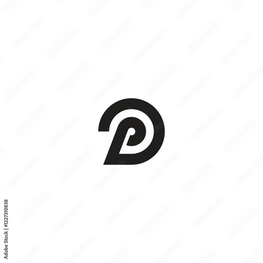 Obraz premium Po logo. PO letter vector illustration for icon, symbol or logo. PO letter flat logo